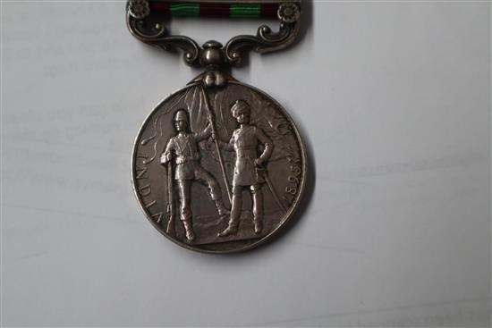 Two India General Service 1895-1902 medals with Relief of Chitral clasps to;